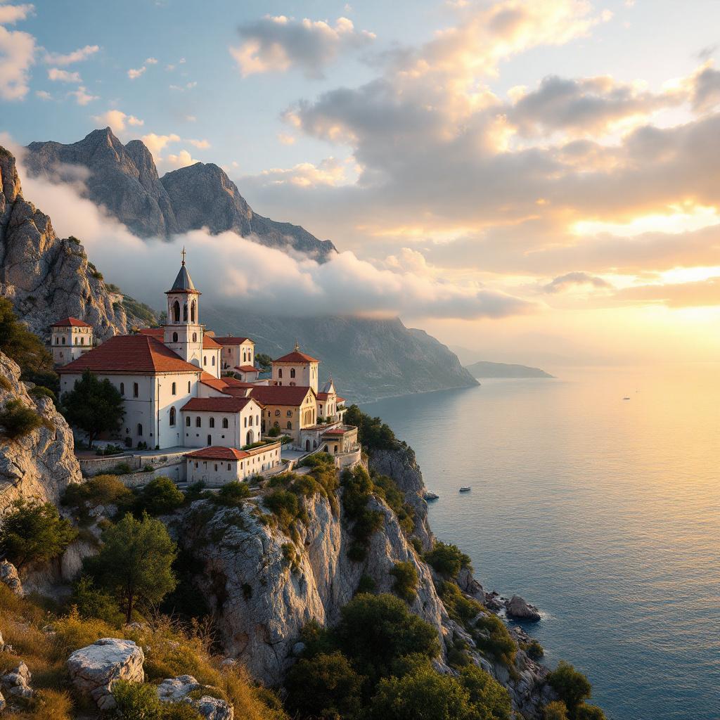 Muntele Athos la răsărit